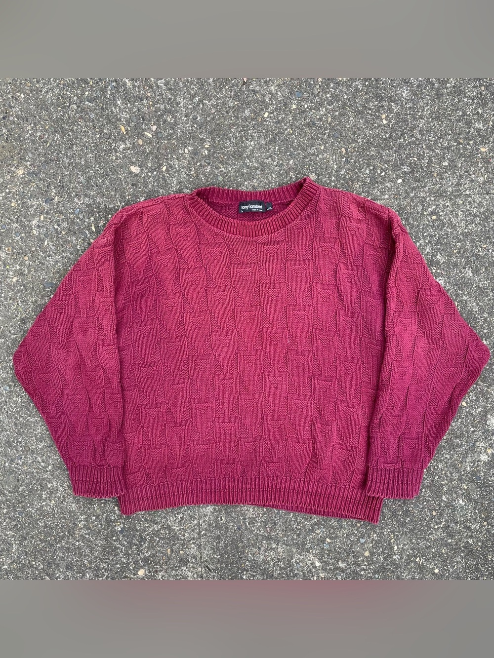 Vintage 90s Tony Lambert chunky sweater size large